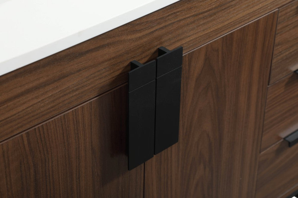 Home Living 22" Modern Walnut-Light Bathroom Vanity