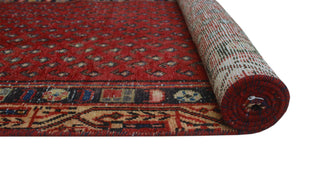 Vintage Overdyed Walker Gray/Burgundy Runner, 2'9x9'4