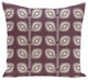 Leaf Tree Geometric Print Pillow, Purple, 20"x20"
