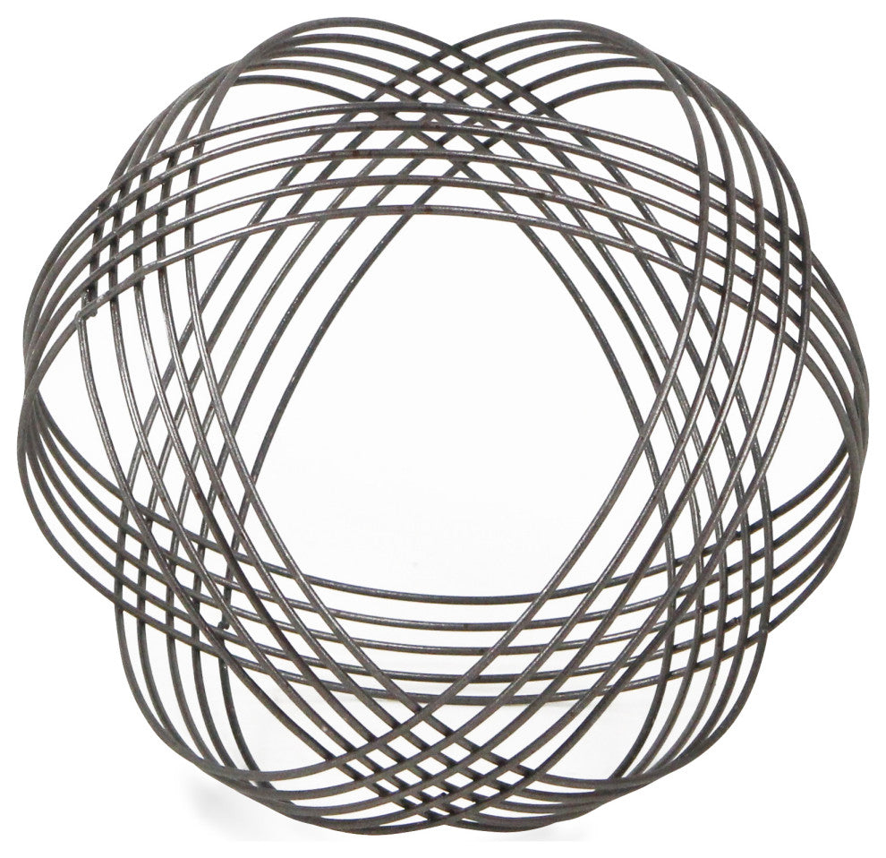 Silver Metal Orb 8.25" Dia