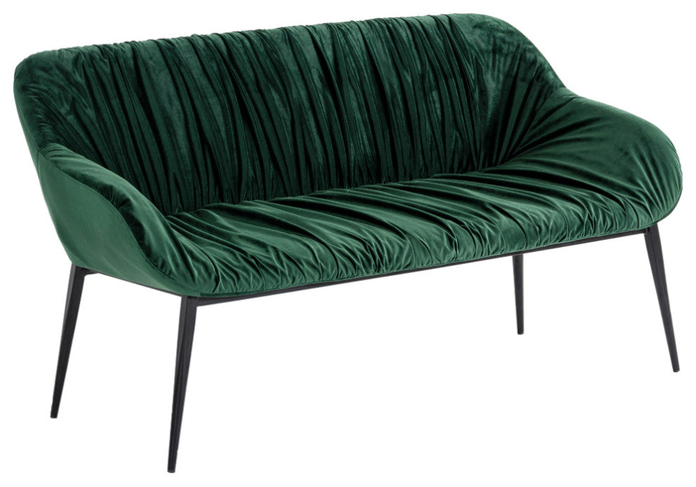 Modrest Katrina Modern Green Fabric Bench