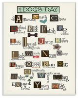 "All In A Dog's Day ABC" Wall Plaque Art