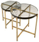 Vintage Brass Framed Side Tables (2) | Eichholtz Haymann