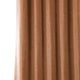 Faux Linen Darkening Curtain Single Panel, Desert Orange, 50"x84"