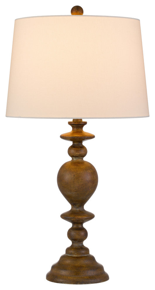Kelford 28.75" Height Oak Brown Resin Table Lamp