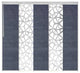 Scattered-Azure 5-Panel Track Extendable Vertical Blinds 58-110"x118.5"