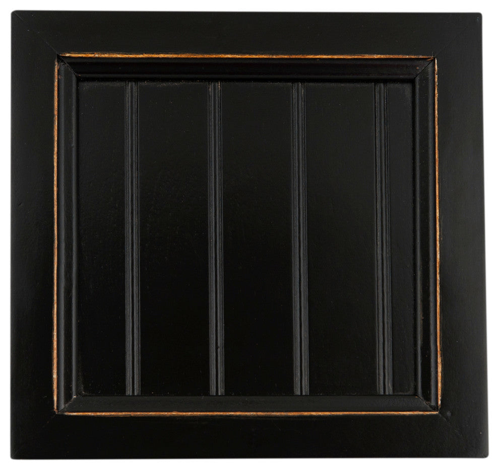 Eagle Furniture 66" Coastal Thin Tall Entertainment Console, Black