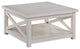 Homestyles Seaside Lodge Wood Coffee Table in Off White