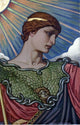 Elihu Vedder Head of Minerva, Gallery Wrapped Canvas Print, 18"x27"