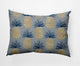 14x20" Pineapple Stripes Nautical Decorative Indoor Pillow, Pretty Grey