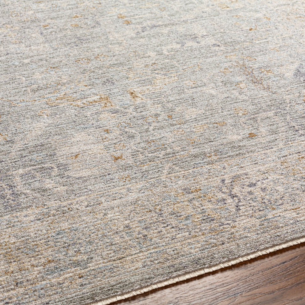Surya Avant Garde AVT-2339 Machine Woven Area Rug, Charcoal, 2'7" x 7'3"