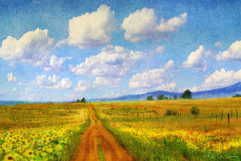 "Road to Sky" Painting Print on Canvas by Chris Vest