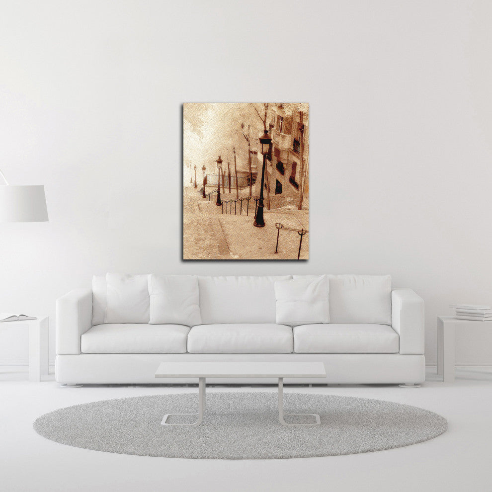 "Montmartre, Paris" by Alan Klug, Print on Canvas, 17"x22"