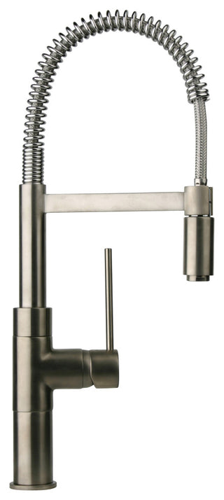 LaToscana Elba Single Handle Pull-Out Kitchen Faucet, Brushed Nickel