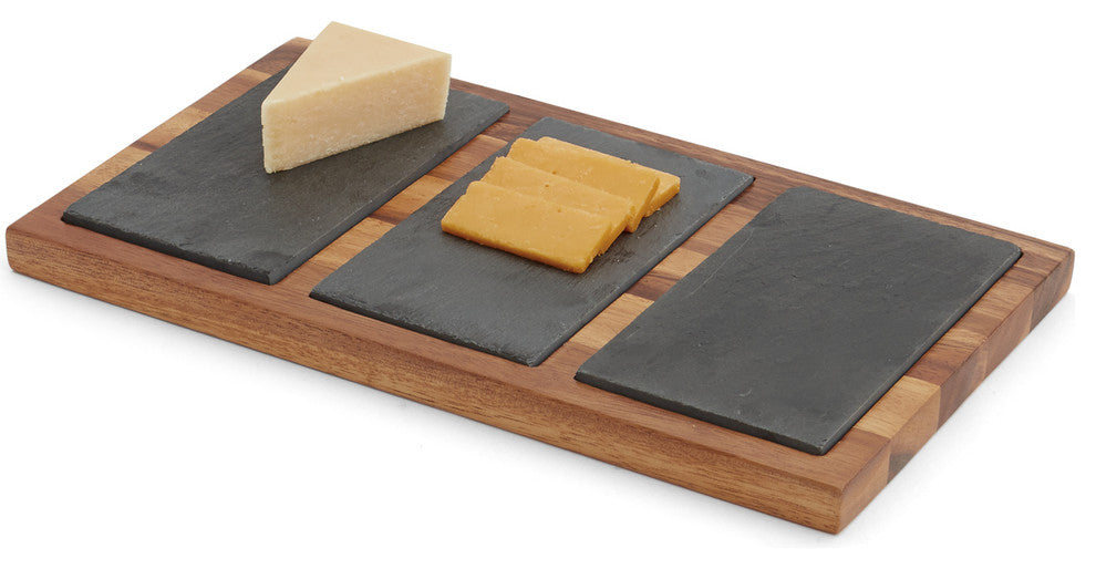 Triple Slate Cheese Board