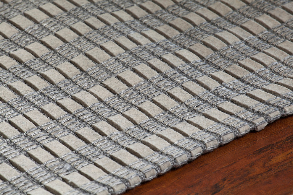 Gisela Contemporary Area Rug, Silver, 5'x7'6"