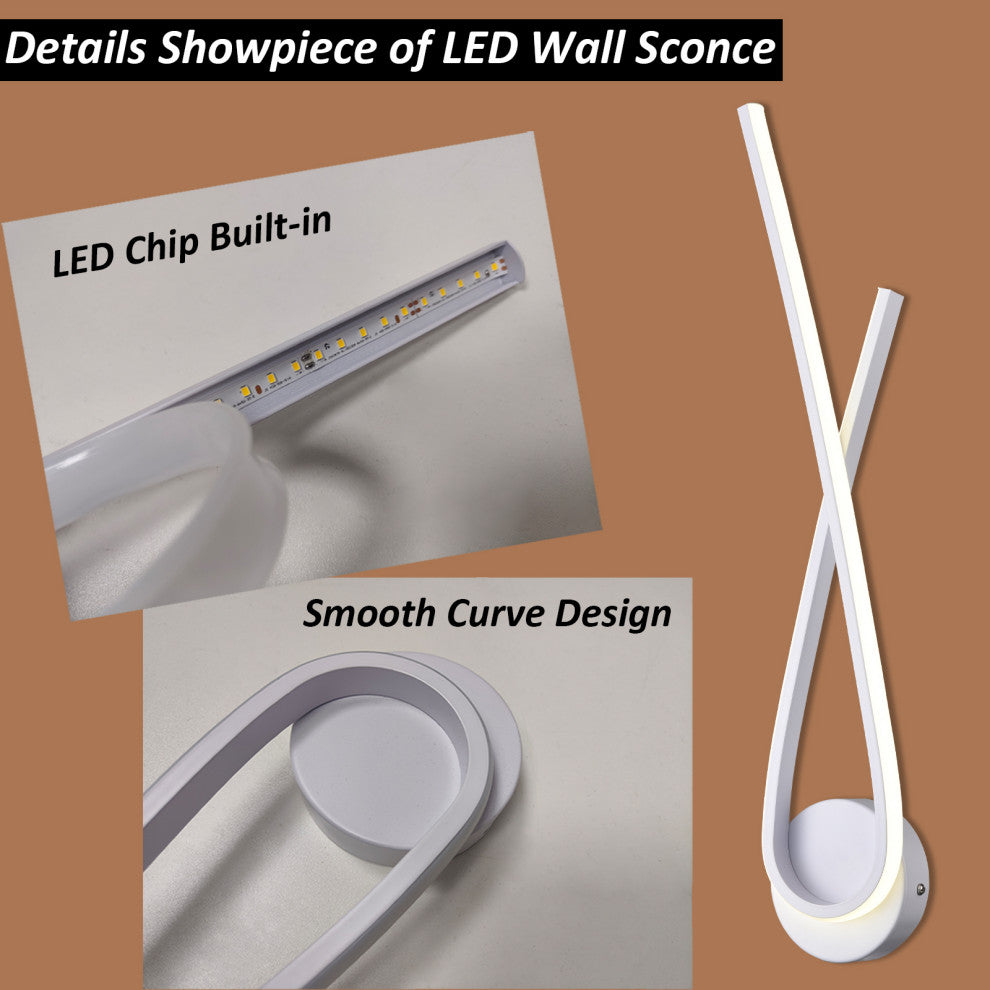 Modern White LED Wall Sconce Lighting