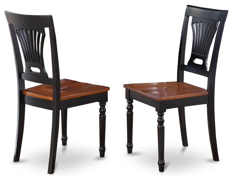 Plai9-Blk-W, 9-Piece Set, Dining Table and 8 Chairs