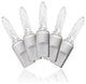 70 M5 Pure White LED Lights 4" Spacing On Green Wire