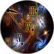 Fabric Of Space And Time, Digital Round Wall Art, 11"