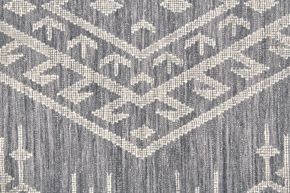 Weave & Wander Bray Navy/Ivory Rug, 10'x14'