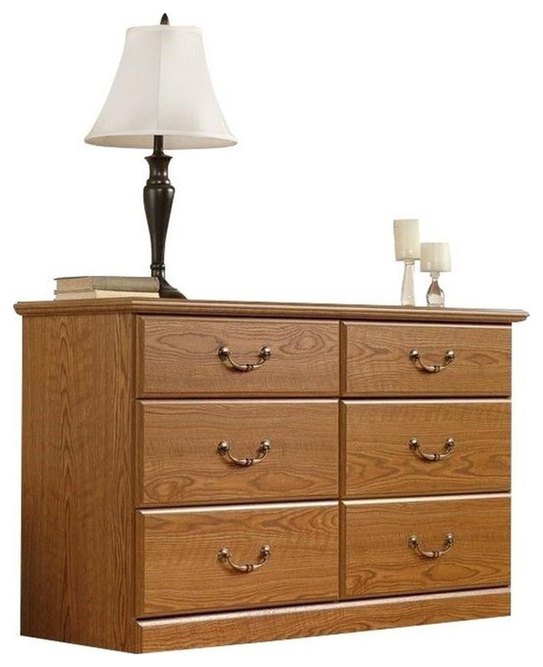 Sauder Orchard Hills Engineered Wood Dresser in Carolina Oak finish