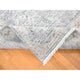 Laurel Green, Mughal Design, Pure Silk Hand Knotted, Oriental Rug, 7'10"x10'2"