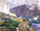 John Singer Sargent Artist in the Simplon, Gallery Wrapped Canvas, 20"x25"