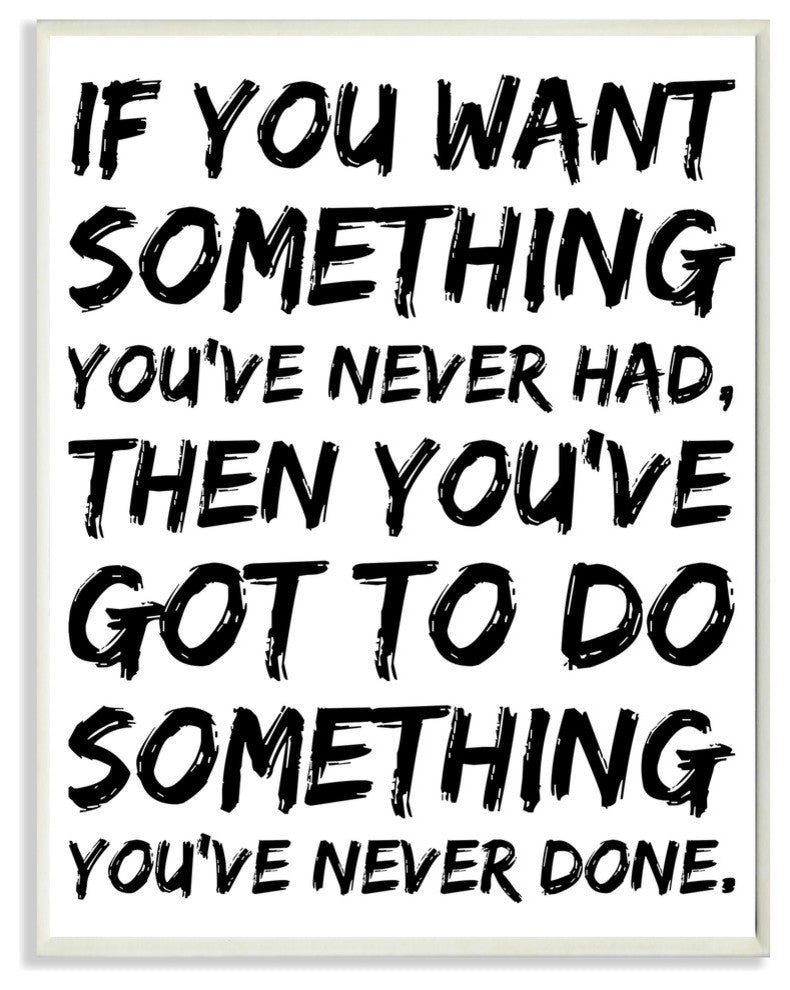 lulusimonSTUDIO If You Want Something You Never Had Wall Plaque