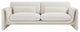Stylus Boucle Fabric Upholstered Sofa, Cream