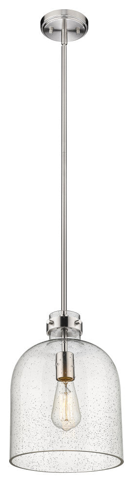 Zlite 817-9BN 1-Light Pendant, Clear Seedy