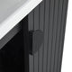Venezian Single Bathroom Vanity, Black, 24", Black Handles, One Sink