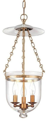 Hudson Valley Hampton 3-Light Pendant, Aged Brass