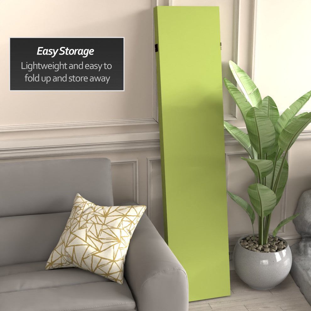 6' Tall Double Sided Olive Canvas Room Divider