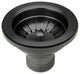 Copper Kitchen Sink Stopper for 3.5" Standard Strainer Drain, Matte Black