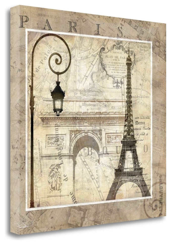 "Paris Holiday" By Keith Mallett, Giclee Print on Gallery Wrap Canvas