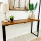 Barn Walls Bedroom Console Table Accent Table, Handcrafted, Foxy Brown, 48" Length