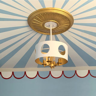 Crystorama Lighting Group ODE-700 Odelle 4 Light 14"W Pendant / - Black /