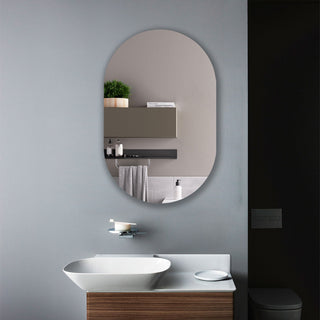 CHLOE's Reflection Verical/Horizontal Hanging Round Frameless Wall Mirror
