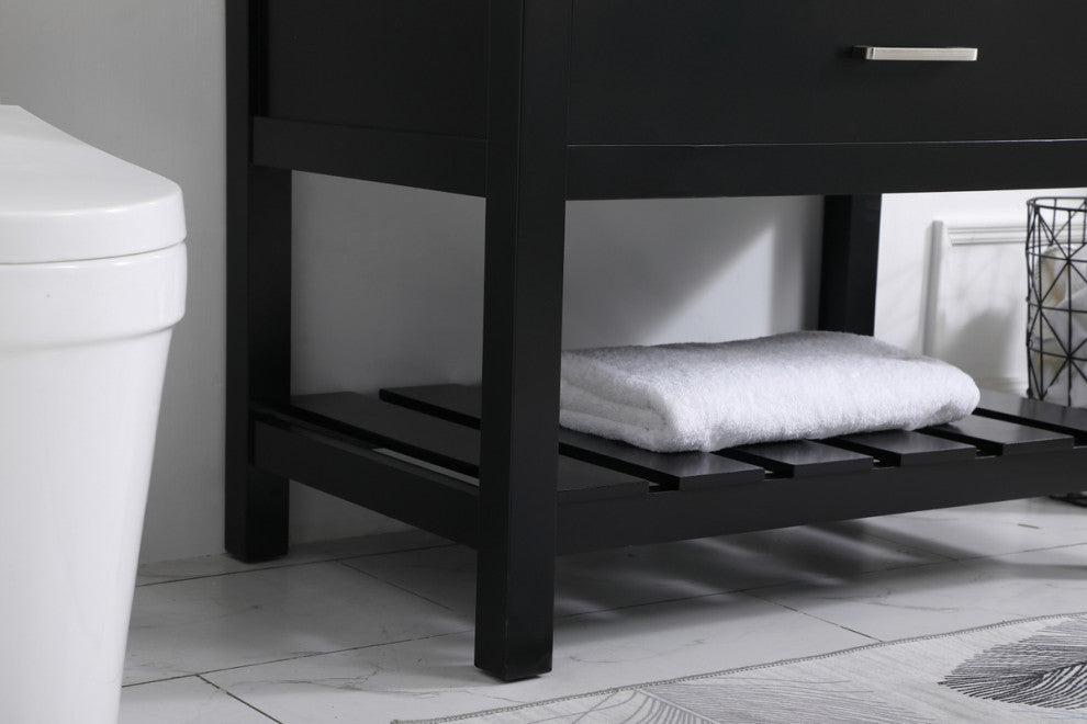 Home Living 22" Farmhouse Black-Light Bathroom Vanity