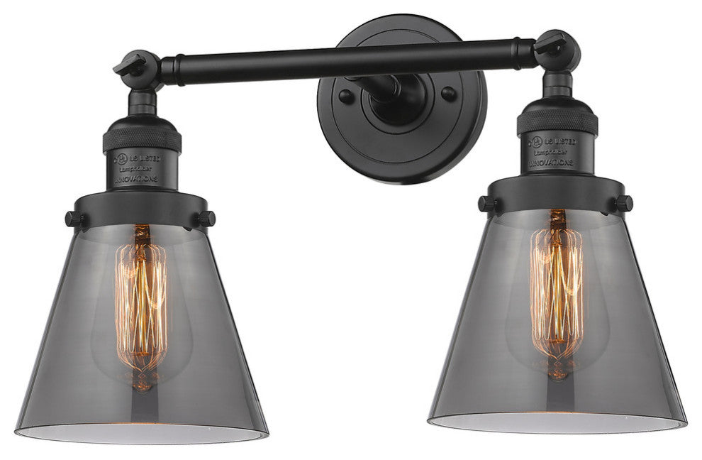 Innovations Lighting 208-Bk-G63-Led 2 Light Dimmable Led Bathroom Fixture