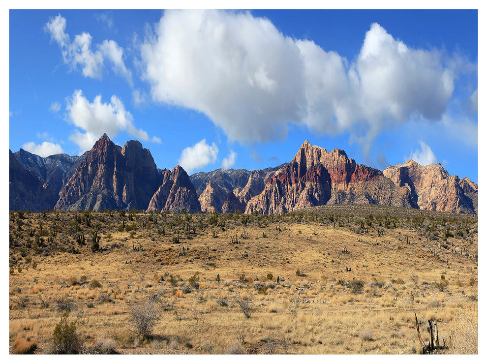 Red Rock Canyon Landscape, Landscape Canvas Art Print, 40"x30"