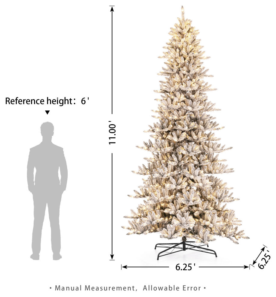 11' Pre-Lit Artificial Christmas Tree