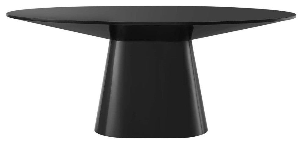 Provision 75" Oval Dining Table, Black