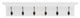 NovaSolo Halifax 6-Hook Coat Rack in Pure White