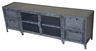 4 Drawer 2 Door Media Cabinet