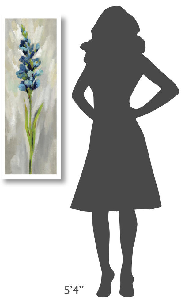 "Single Stem Flower I Crop" Digital Paper Print by Silvia Vassileva, 14"x38"