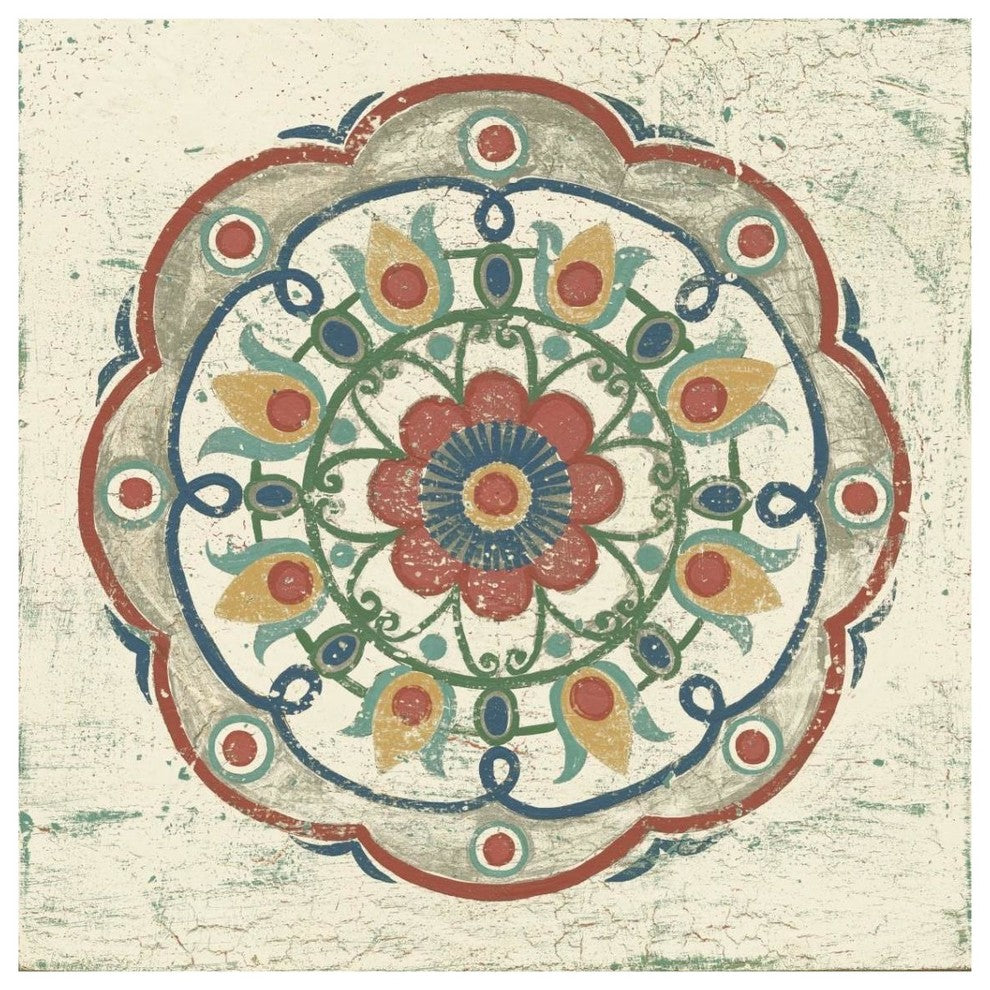 "Lakai Circle IV Neutral" Digital Paper Print by Kathrine Lovell, 38"x38"