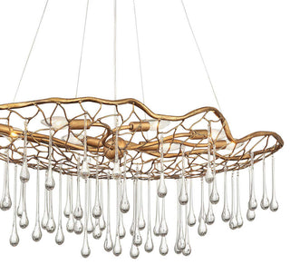 Hinkley Laguna Medium Eight Light Linear, Burnished Gold