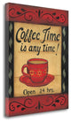 "Coffee Time Is Any Time" By Kim Lewis, Giclee Print on Gallery Wrap Canvas